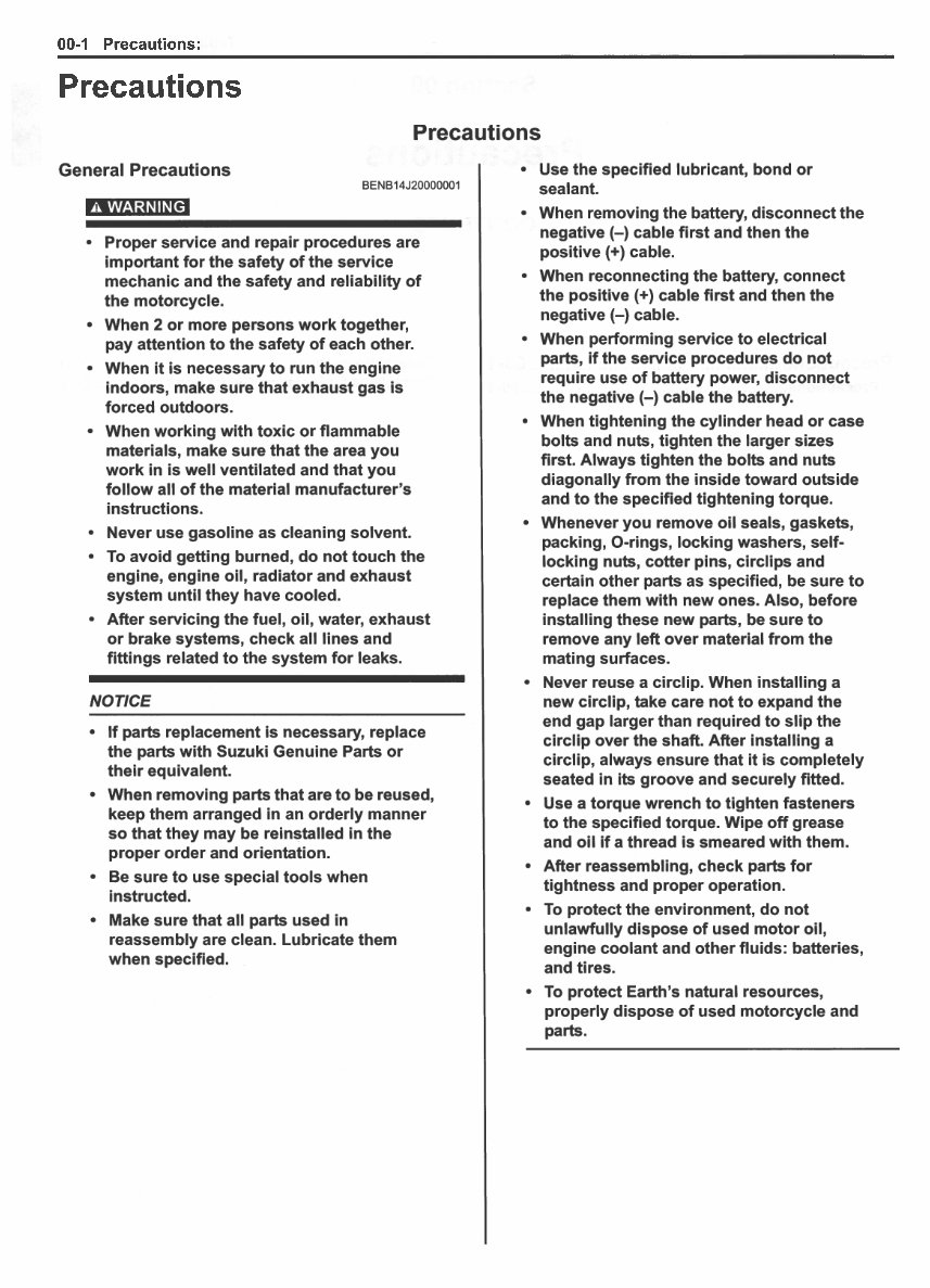 SUZUKI GSX R 600 Shop Manual 2012-2013 preview img 6