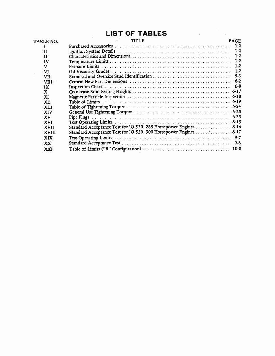 Continental engine overhaul service manual IO-520 IO520 preview img 7