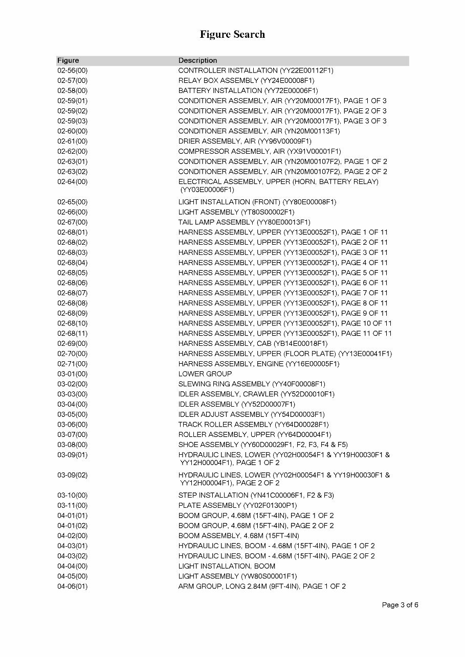 KOBELCO SK140SR ACERA TIER 3 Excavator Parts Catalog Manual preview img 4