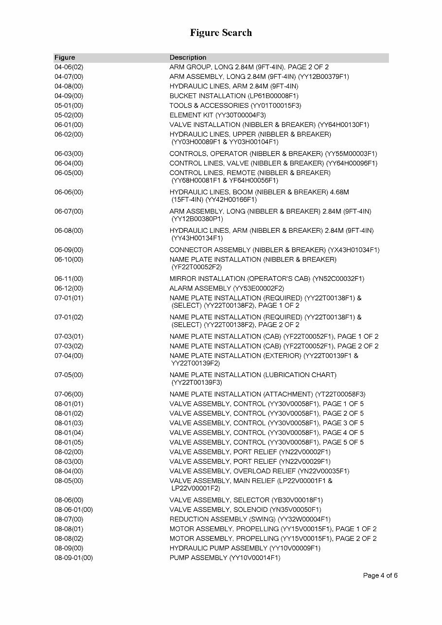 KOBELCO SK140SR ACERA TIER 3 Excavator Parts Catalog Manual preview img 5