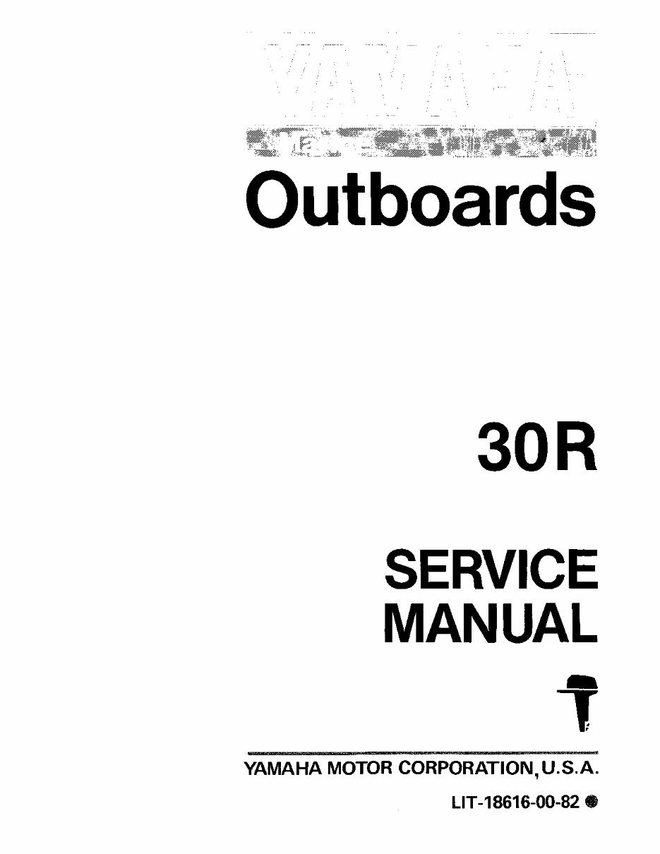 1993 Yamaha 30 HP outboard service repair manual preview img 1