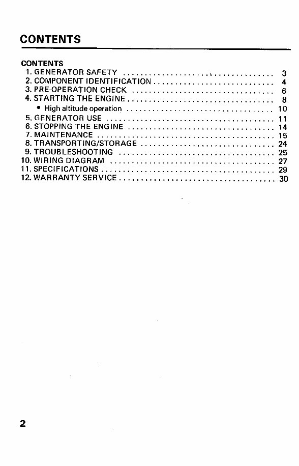 HONDA- EM2200X Generator Manual preview img 4