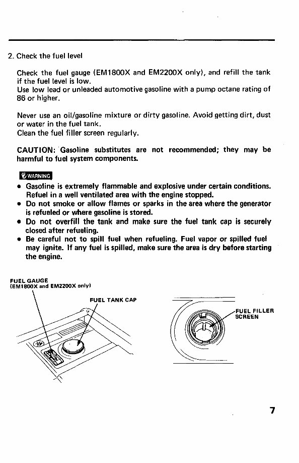 HONDA- EM2200X Generator Manual preview img 9