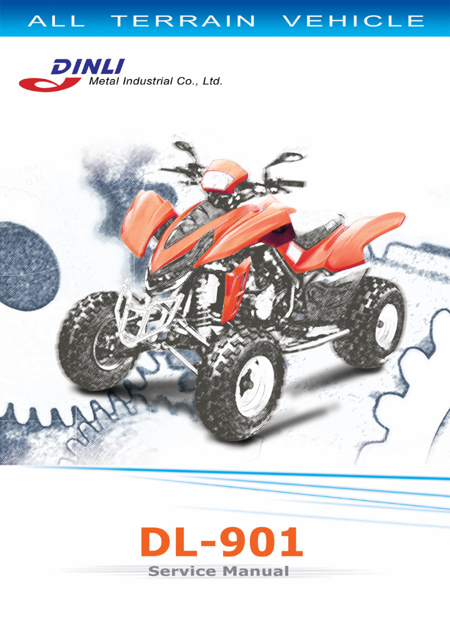 DINLI DL-901 450cc QUAD Service & Repair Manual - ! preview img 1