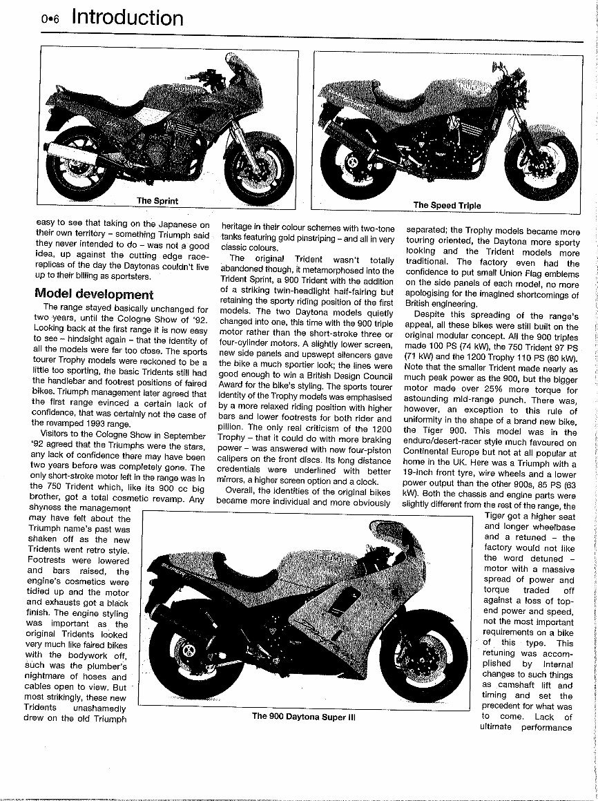 TRIUMPH DAYTONA 900 885CC Service Repair Manual 1992-1996 preview img 7
