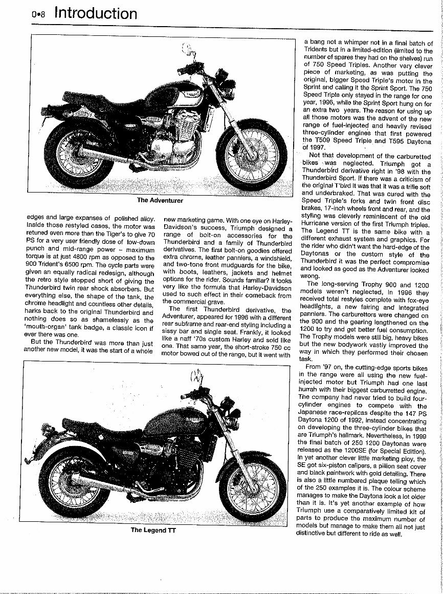 TRIUMPH DAYTONA 900 885CC Service Repair Manual 1992-1996 preview img 9