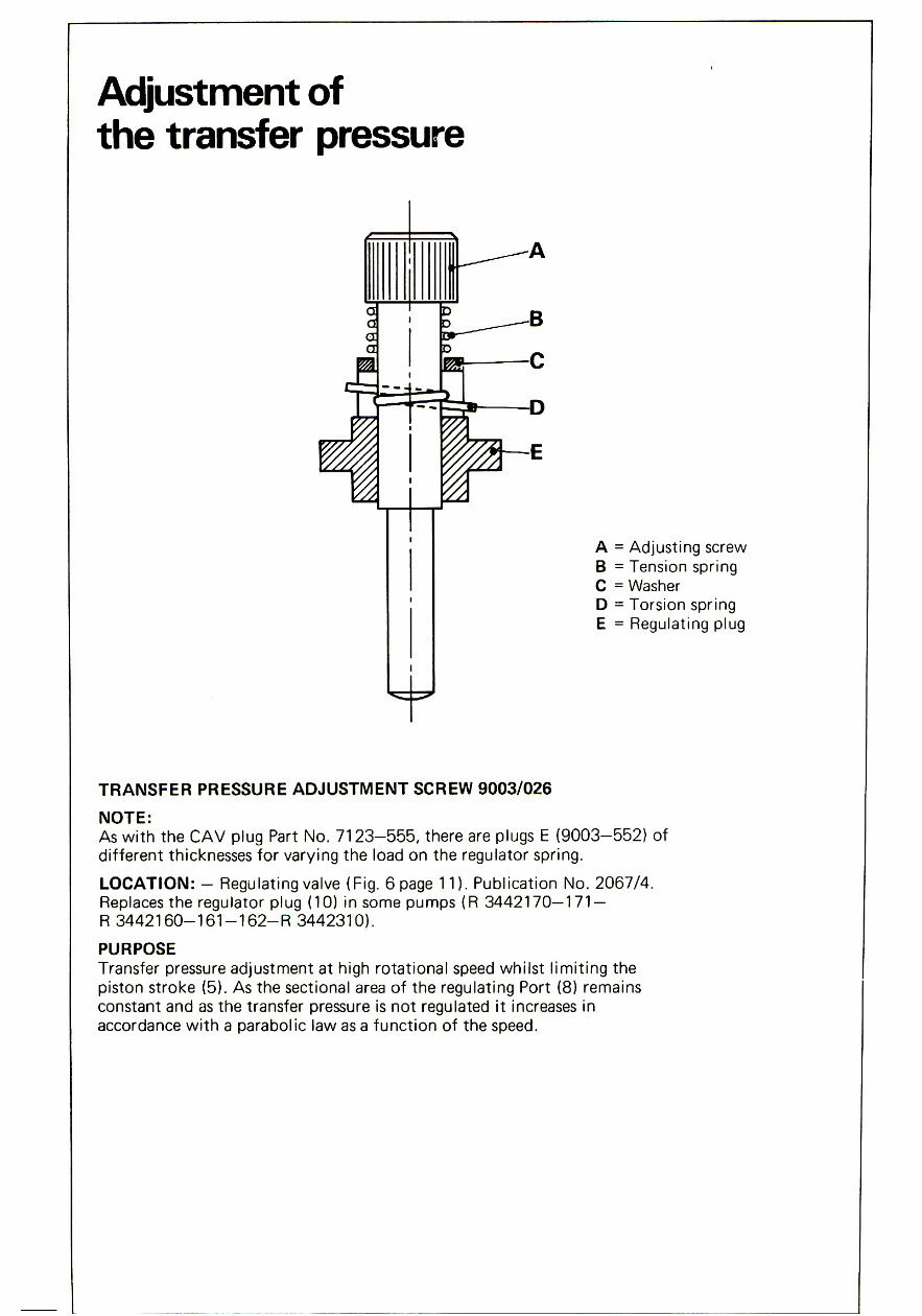 Cav DPA workshop manual Tanem plunger Hydraulic Fuel Pump preview img 3