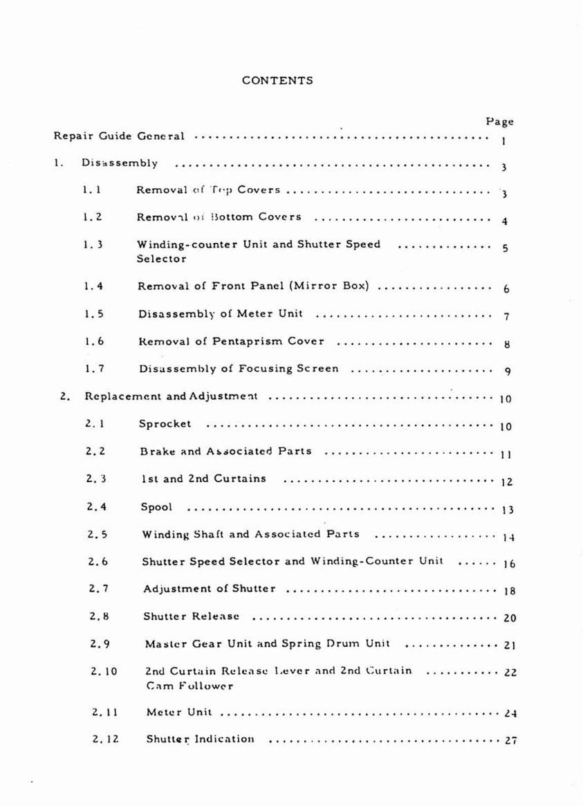 CANON F-1 Repair Guide preview img 3