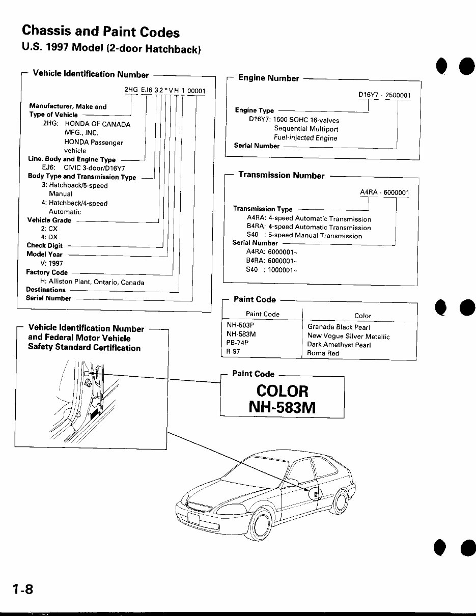 1996 1997 1998Civic Service Repair Manual preview img 10