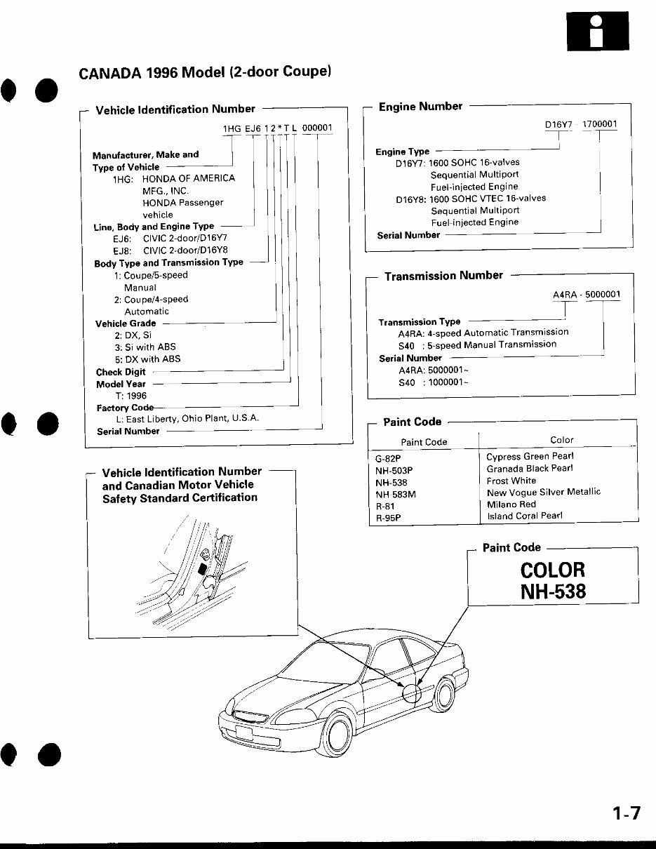 1996 1997 1998Civic Service Repair Manual preview img 9