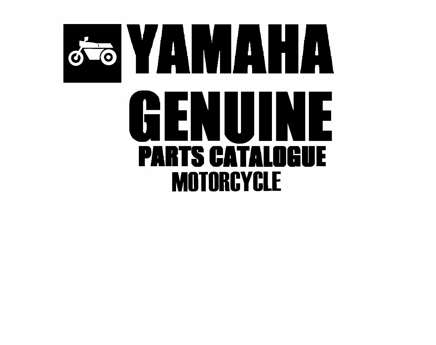 YAMAHA RT100 Replacement Parts Manual 1992 preview img 1
