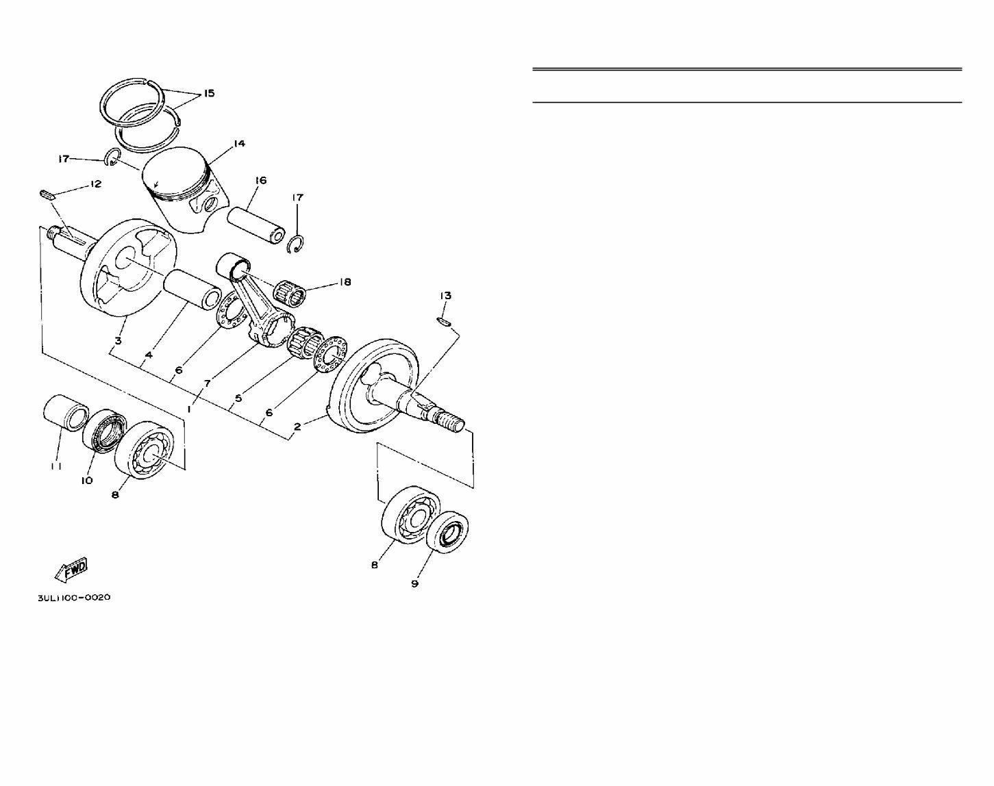 YAMAHA RT100 Replacement Parts Manual 1992 preview img 4