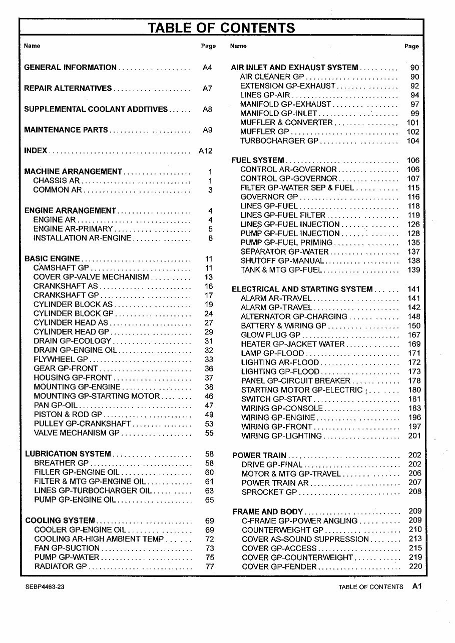 Cat 305C CR parts manual preview img 4