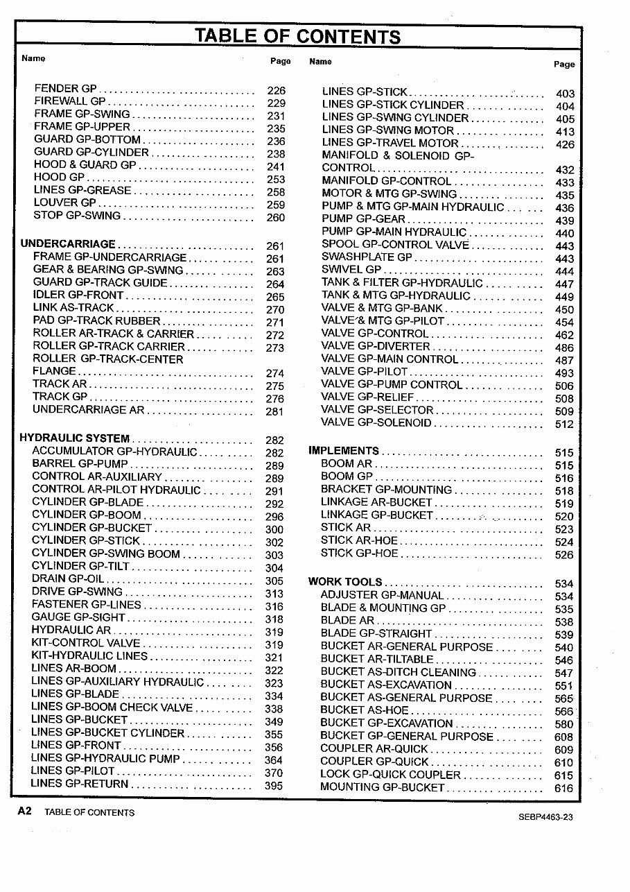 Cat 305C CR parts manual preview img 5