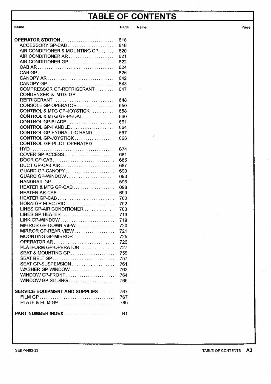 Cat 305C CR parts manual preview img 6