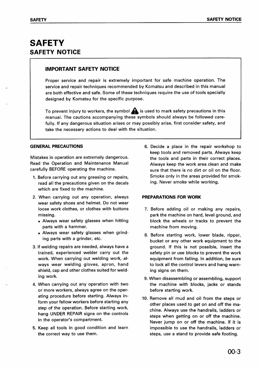 KOMATSU GD610, GD620, GD660, GD670 Series MOTOR GRADER Service Repair Manual preview img 7
