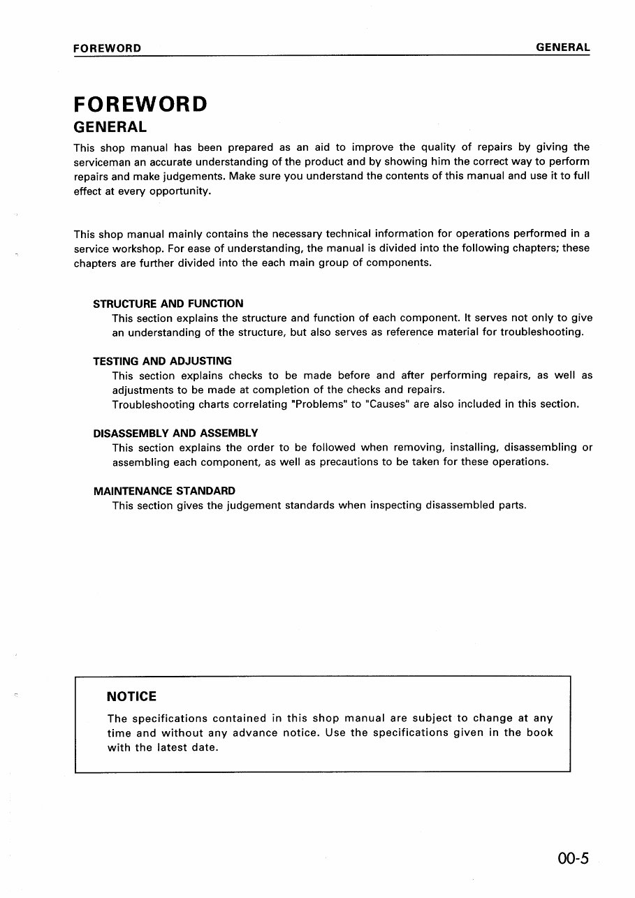 KOMATSU GD610, GD620, GD660, GD670 Series MOTOR GRADER Service Repair Manual preview img 9