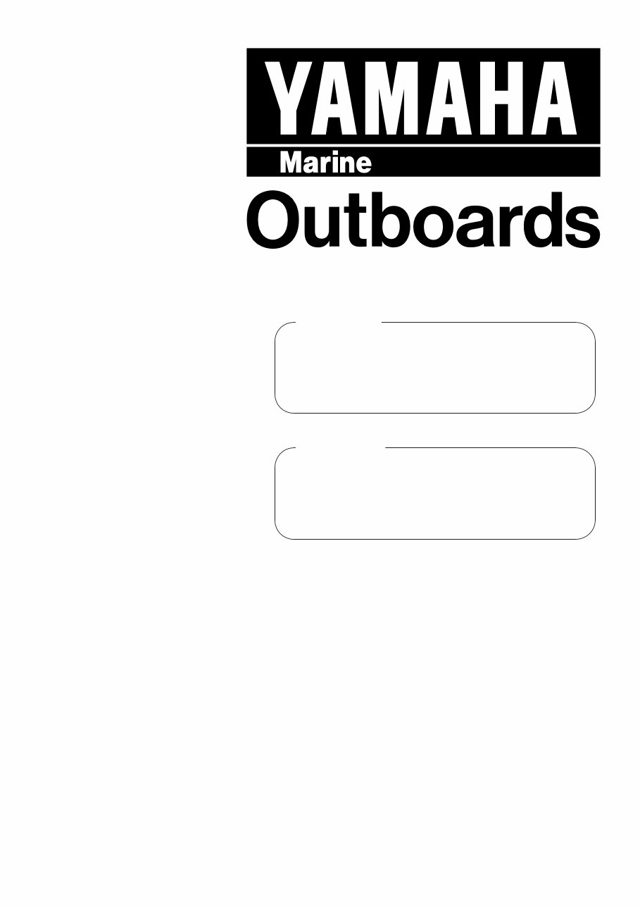 YAMAHA OUTBOARD 40VEO Service Repair Manual preview img 1