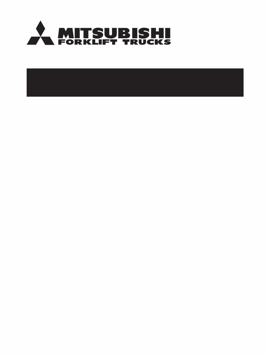 Mitsubishi Diesel Forklift Truck: FD100NZ, FD120NZ, FD135NZ, FD150ANZ Workshop Service Manual preview img 1