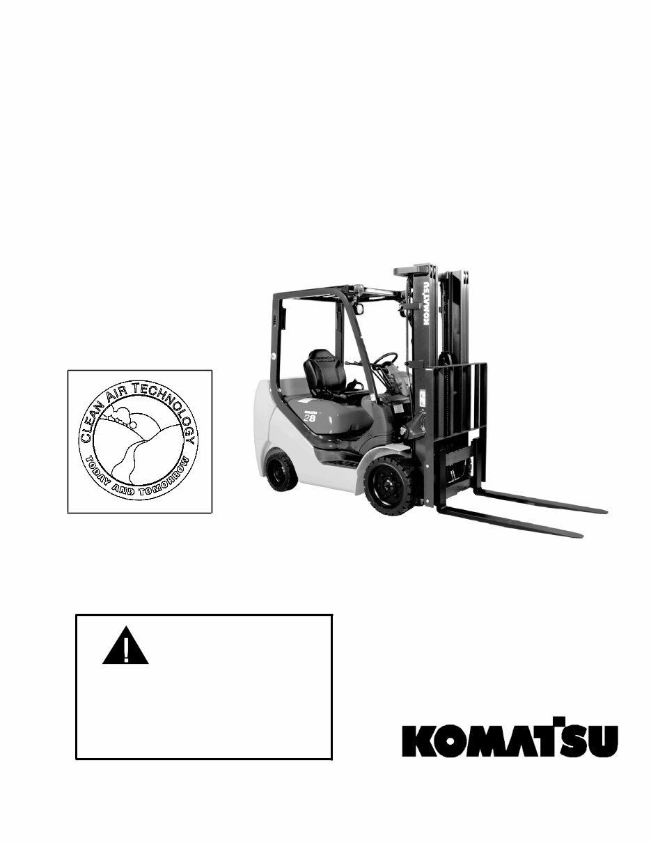 KOMATSU BX 50 Forklift Parts Manual preview img 1