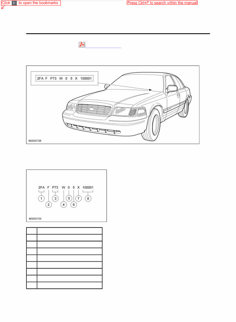 2005 FORD CROWN VICTORIA Workshop Service Repair Manual preview img 1