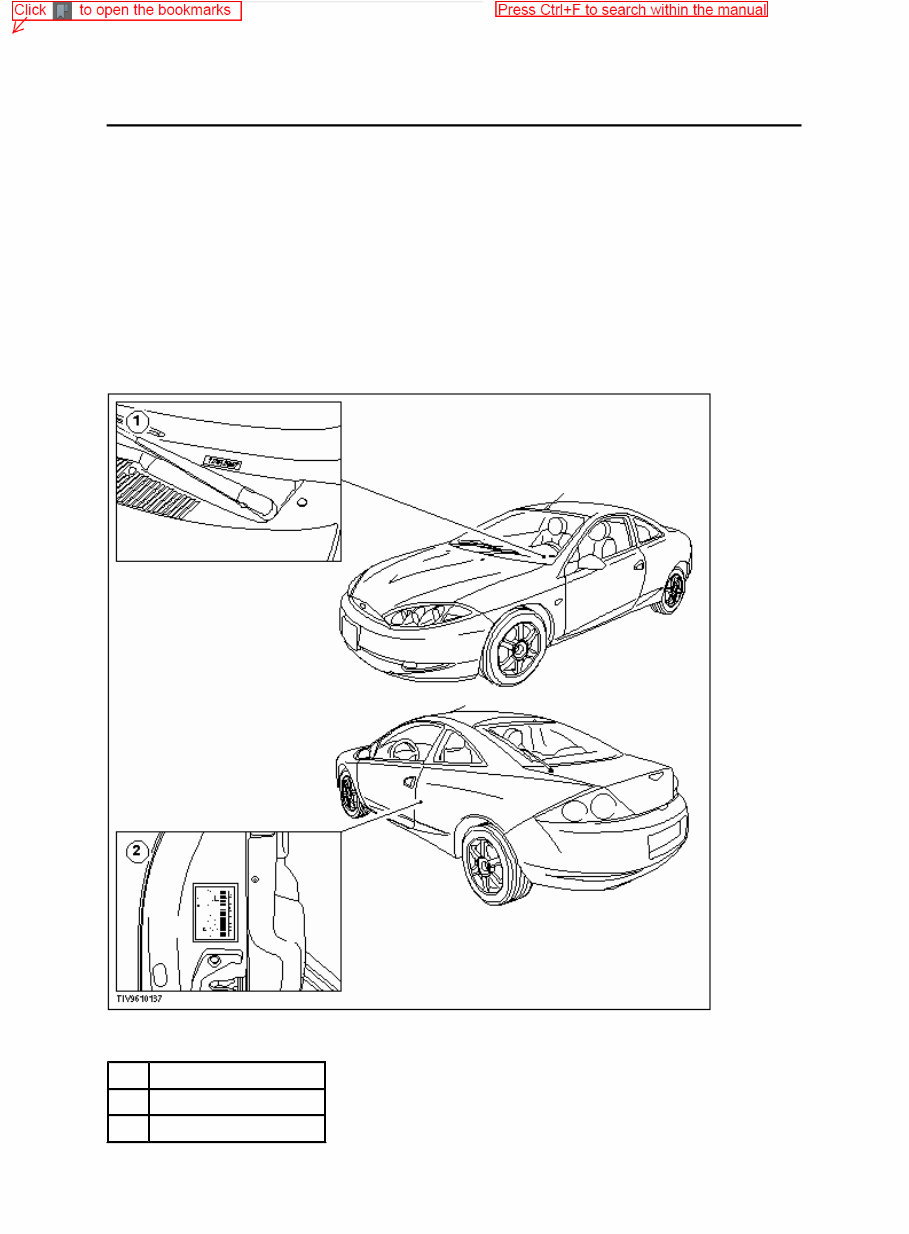 2000 Mercury Cougar Service & Repair Manual preview img 1