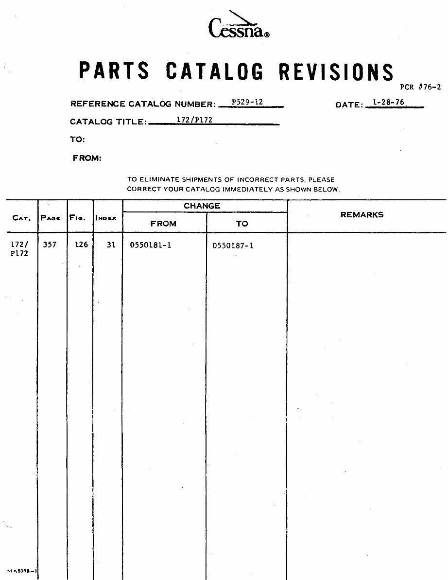Cessna 172D 172E 172F 172G 172H 172I - 172 SKYHAWK Service & Parts Manuals - preview img 3