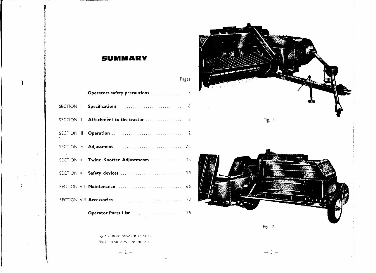 MASSEY FERGUSON MF20 MF 20 SIDE DELIVERY RAKE BALER Part Parts Manual With Exploded Views IPL preview img 1