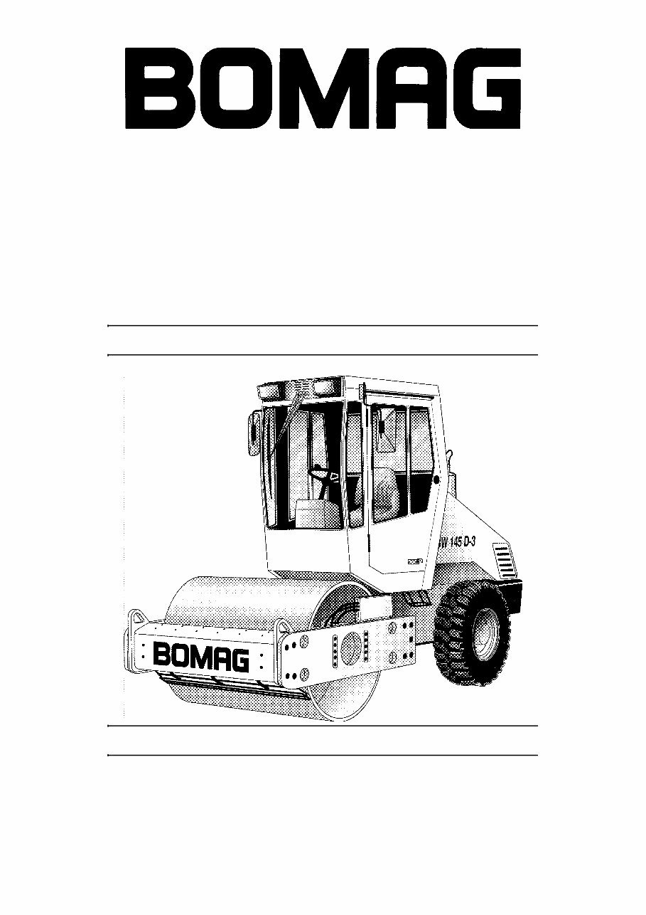 BOMAG Single Drum Rollers BW 145 D-3 / BW 145 DH-3 / BW 145 PDH-3 Service TRAINING Manual preview img 1
