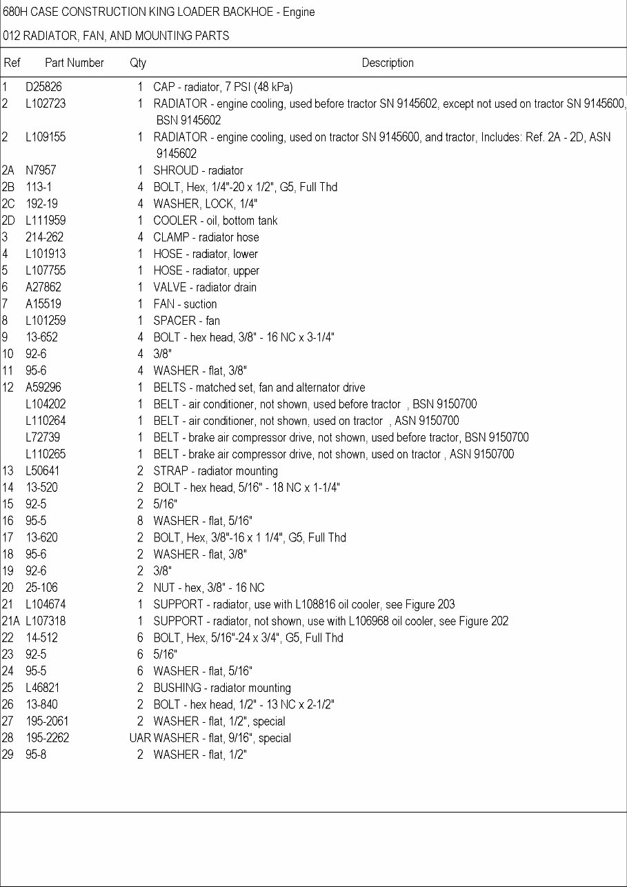 CASE 680H CK BACKHOE Loader Parts Catalog Manual preview img 7