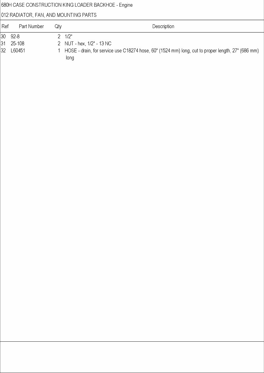 CASE 680H CK BACKHOE Loader Parts Catalog Manual preview img 8