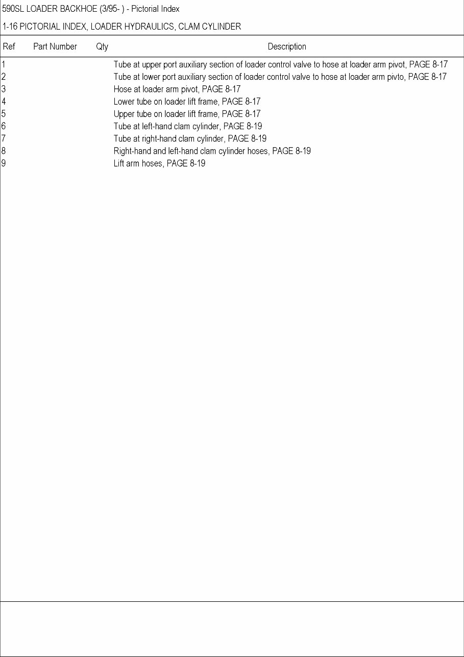 CASE 590 TURBO CK BACKHOE Loader Parts Catalog Manual preview img 10