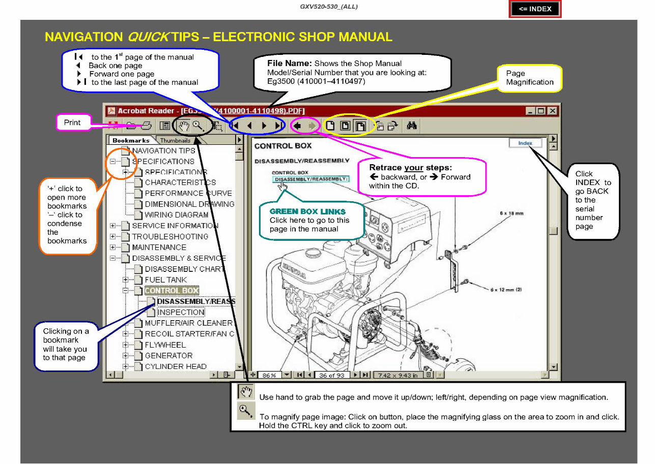 HONDA GCV520 GCV530 VERTICAL SHAFT Engine Repair Manual preview img 2