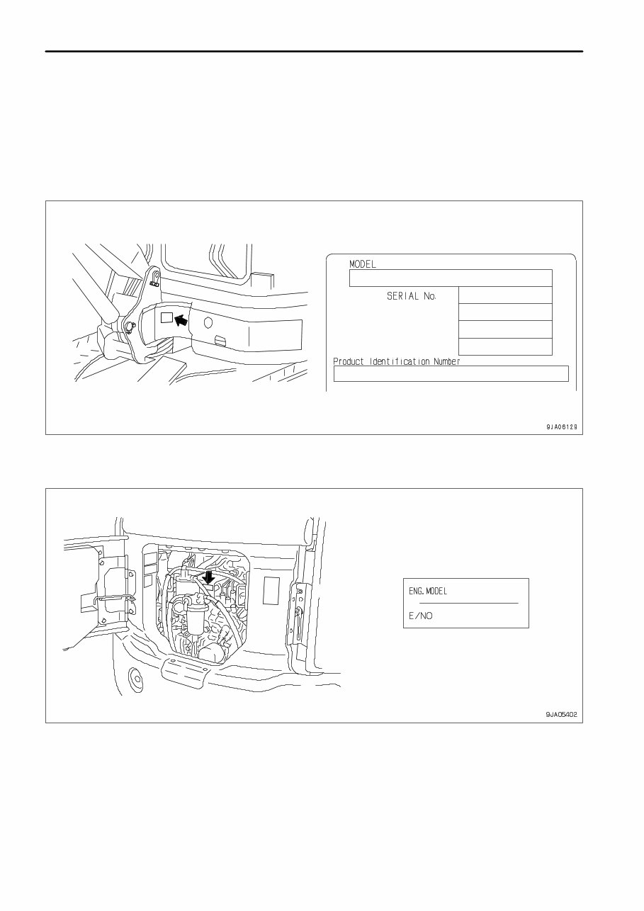 KOMATSU PC35MR-2 Hydraulic Excavator Operation & Maintenance Manual preview img 9