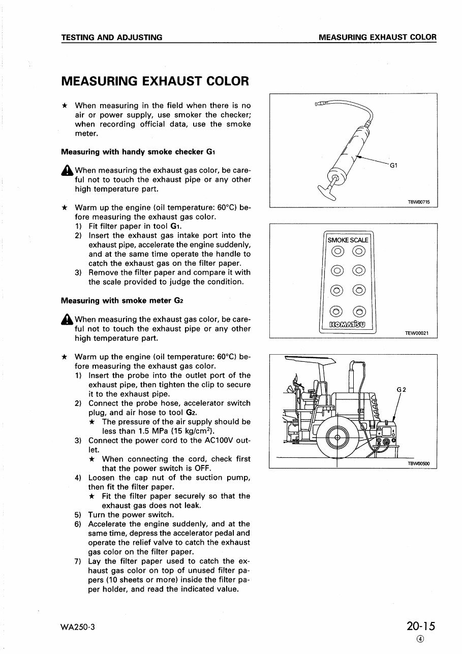 Komatsu PC88MR-8 Excavator Manual preview img 3