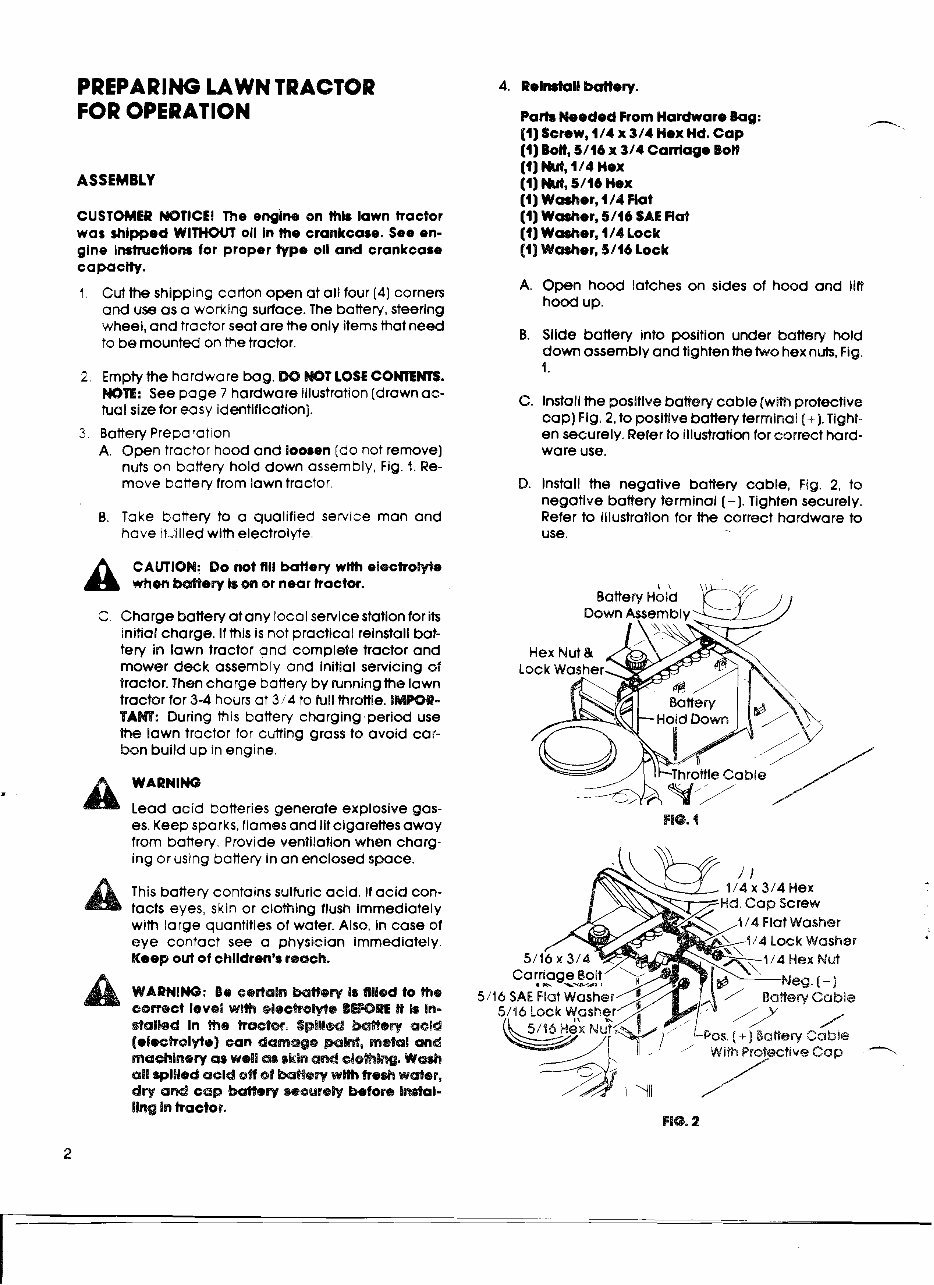 Gilson wards lawn tractor service maintenance manual preview img 2