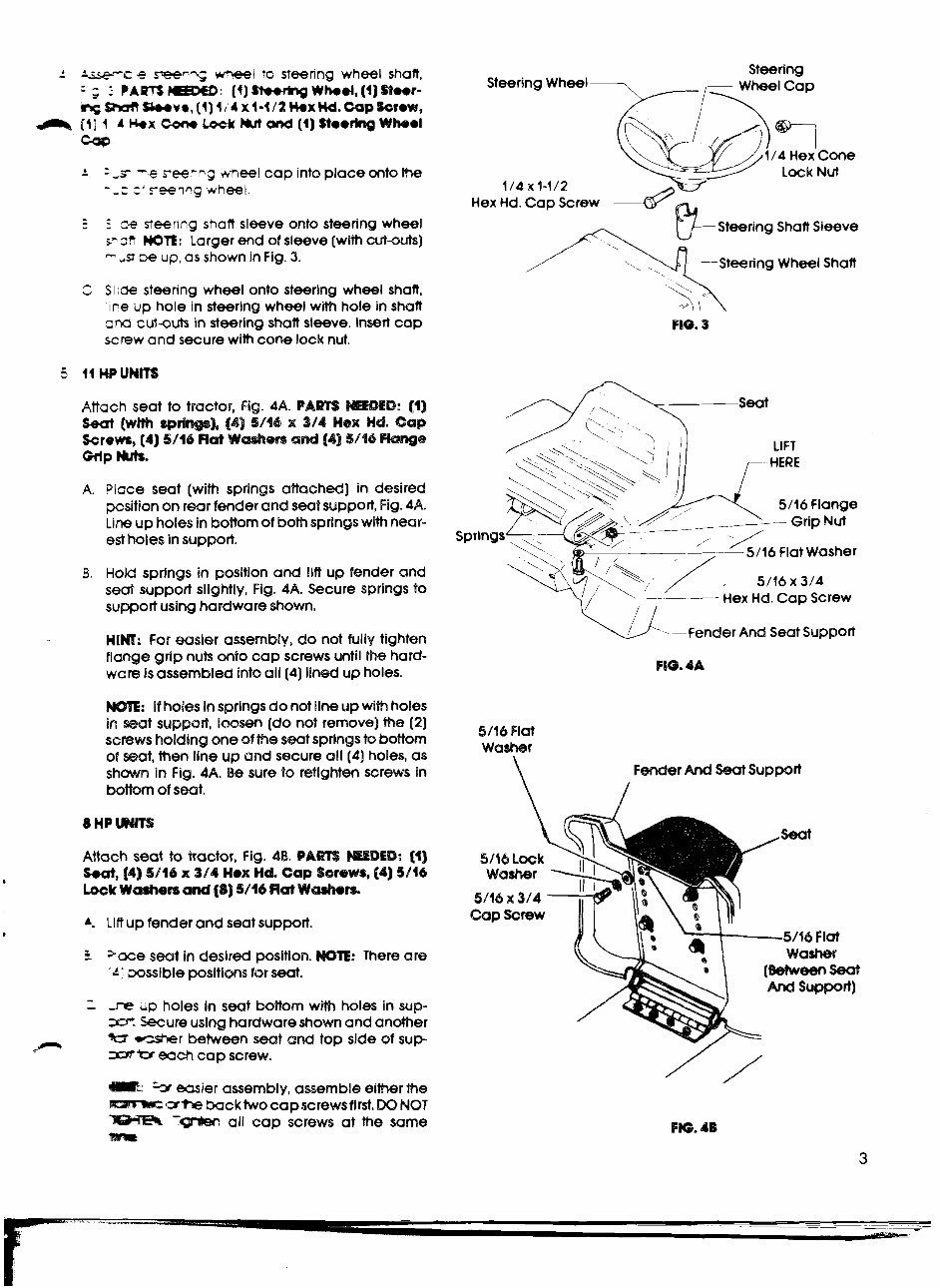 Gilson wards lawn tractor service maintenance manual preview img 3