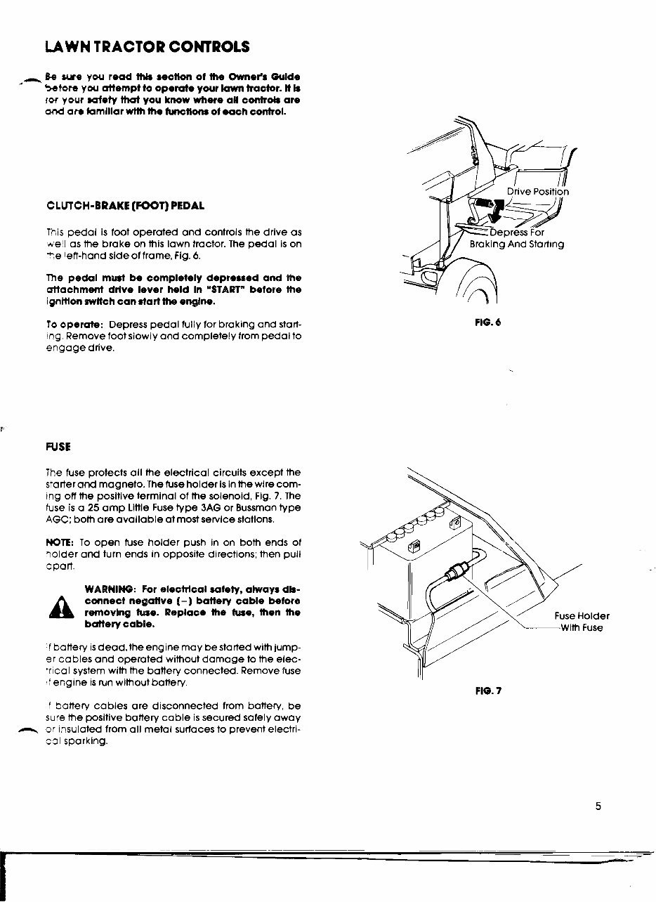 Gilson wards lawn tractor service maintenance manual preview img 5