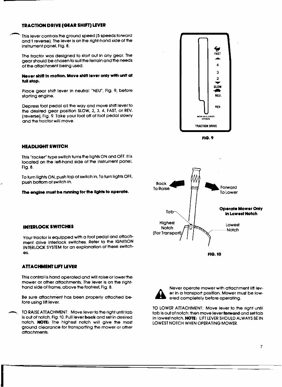 Gilson wards lawn tractor service maintenance manual preview img 7