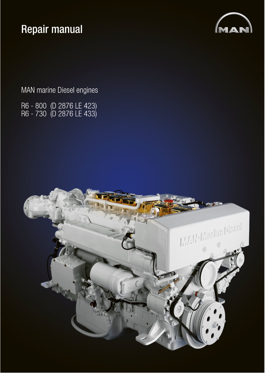 MAN Industrial Diesel Engine D2876 LE201, D2876 LE202, D2876 LE203 Service Repair Workshop Manual preview img 1