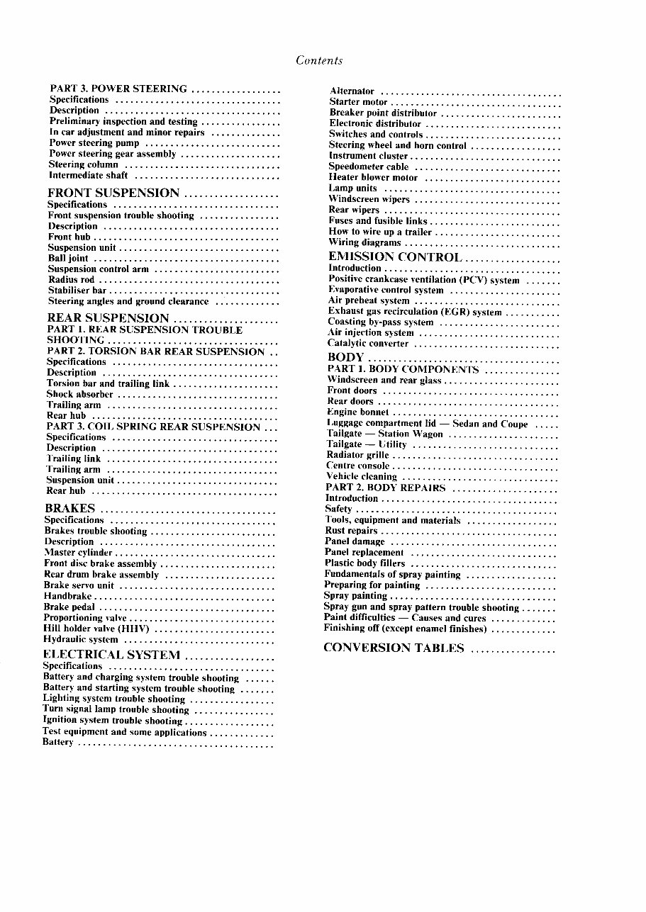 1985-1996 Subaru Brat Service & Repair Manual preview img 4