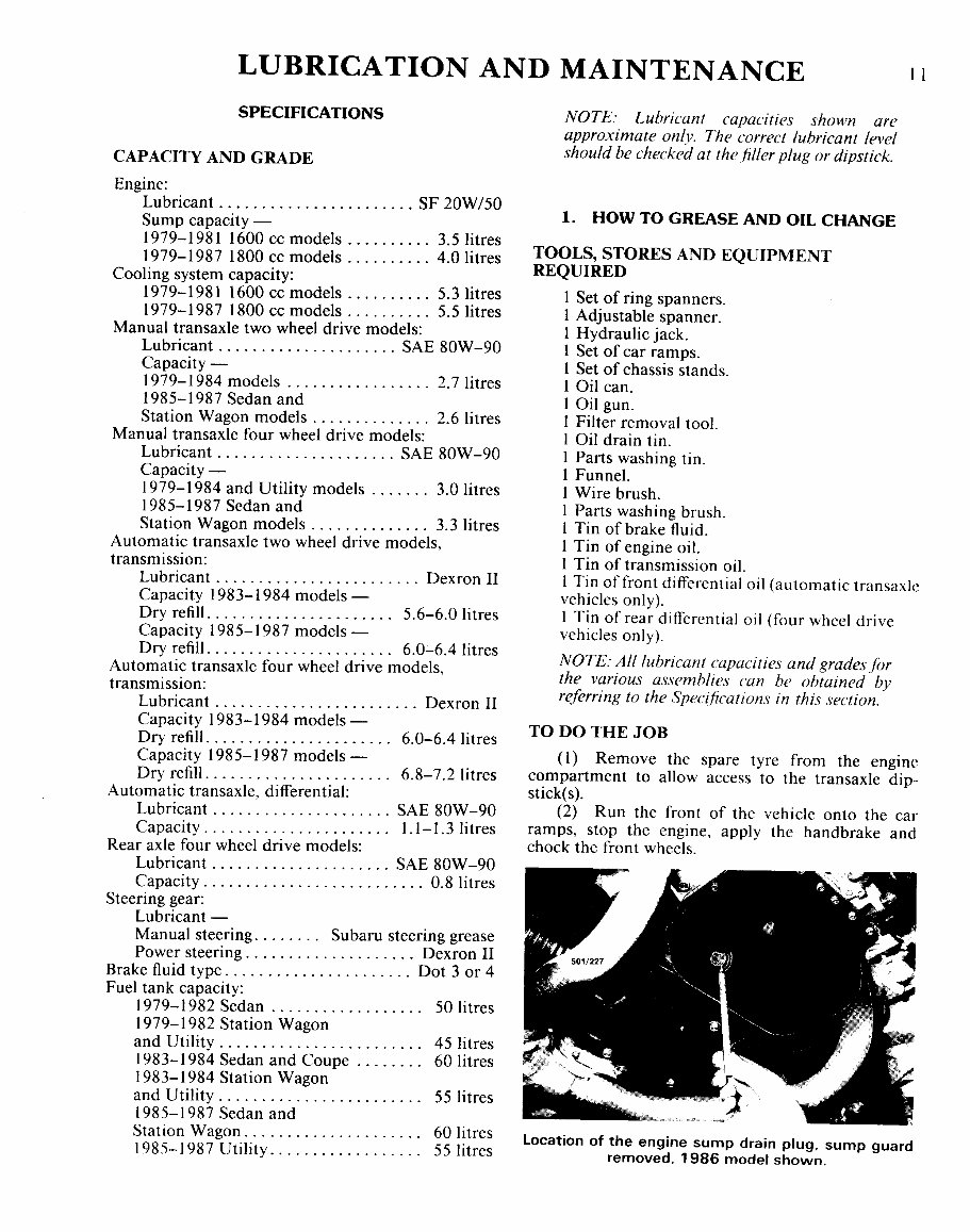 1985-1996 Subaru Brat Service & Repair Manual preview img 9