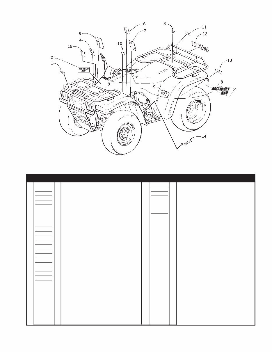 2000 Arctic Cat 300 2X4 4X4 ATV Parts Catalog preview img 4