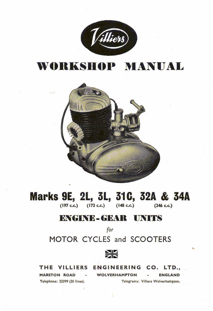 Villiers workshop Manual 9E, 2L, 3L,31C, 32A, 24A preview img 3