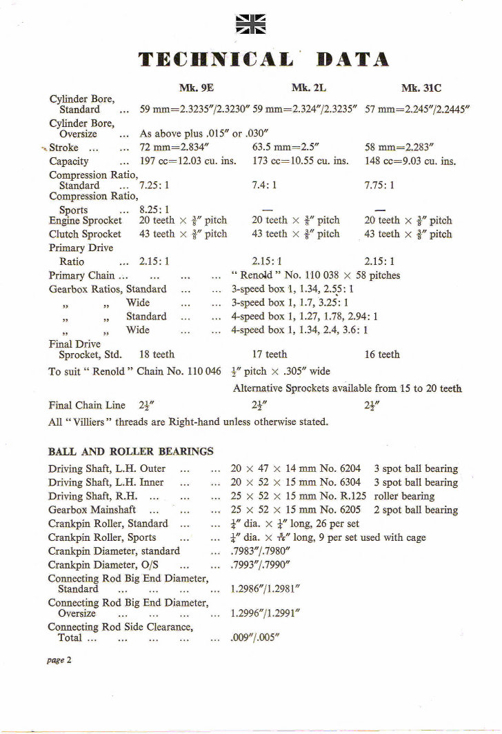 Villiers workshop Manual 9E, 2L, 3L,31C, 32A, 24A preview img 4