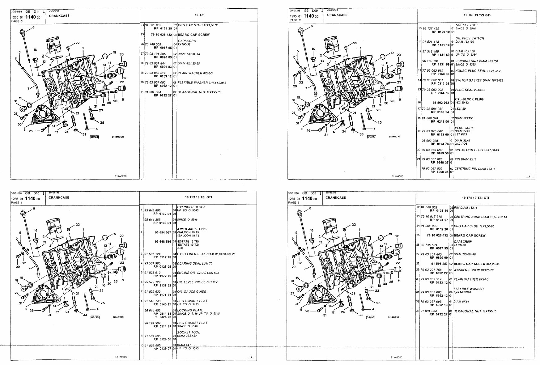 Citroen BX Parts List Manual preview img 8