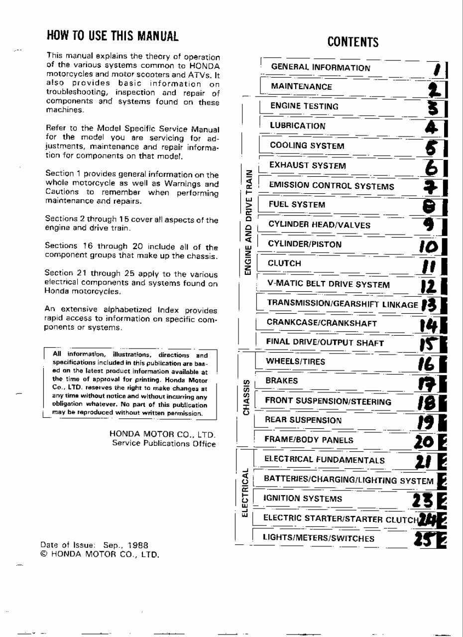 1987-2002 Honda XL600 XL650V Transalp XRV750 Africa Twin Service & Repair Manual preview img 5