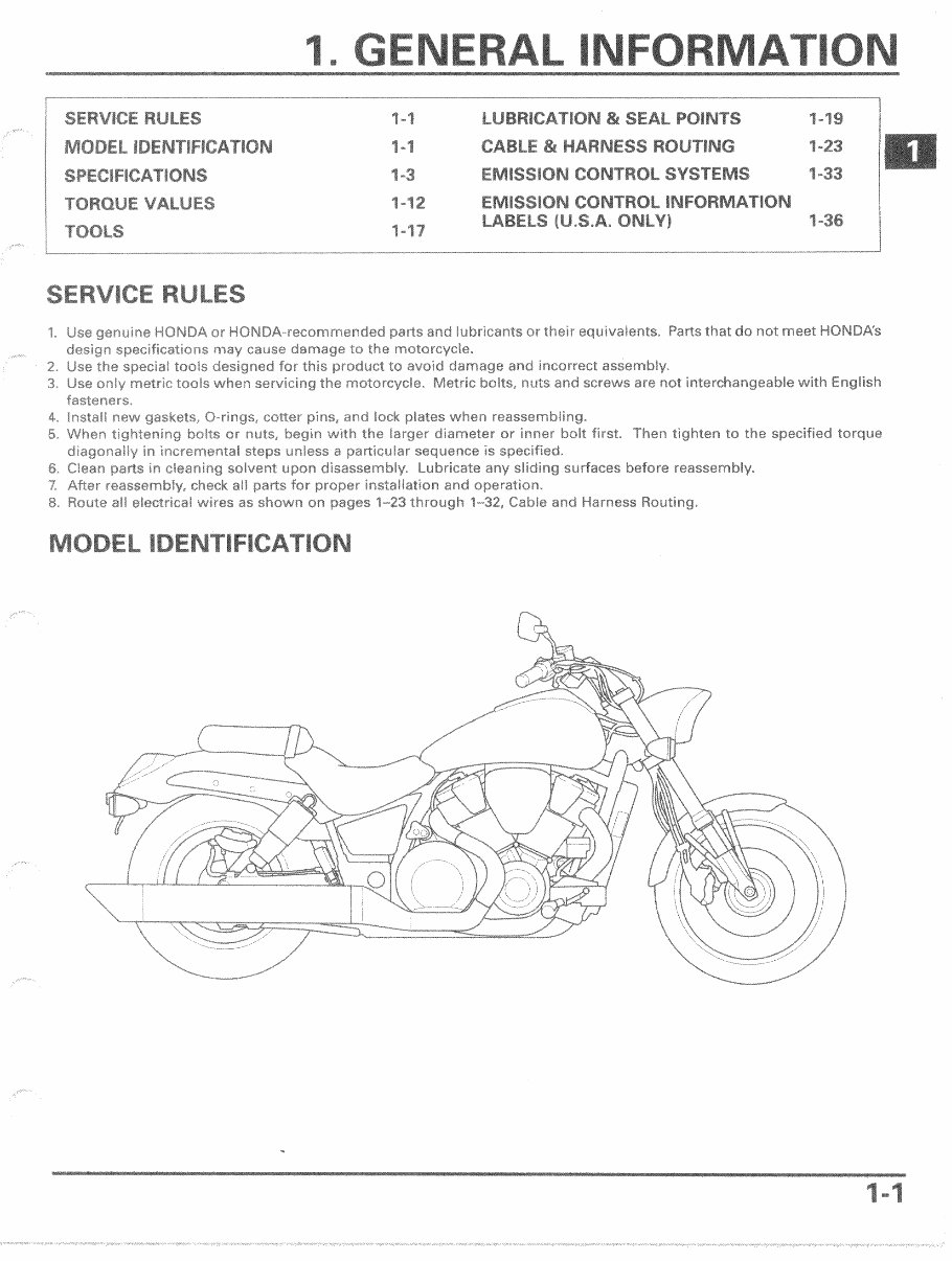 Honda VTX 1800 Service Manual preview img 3