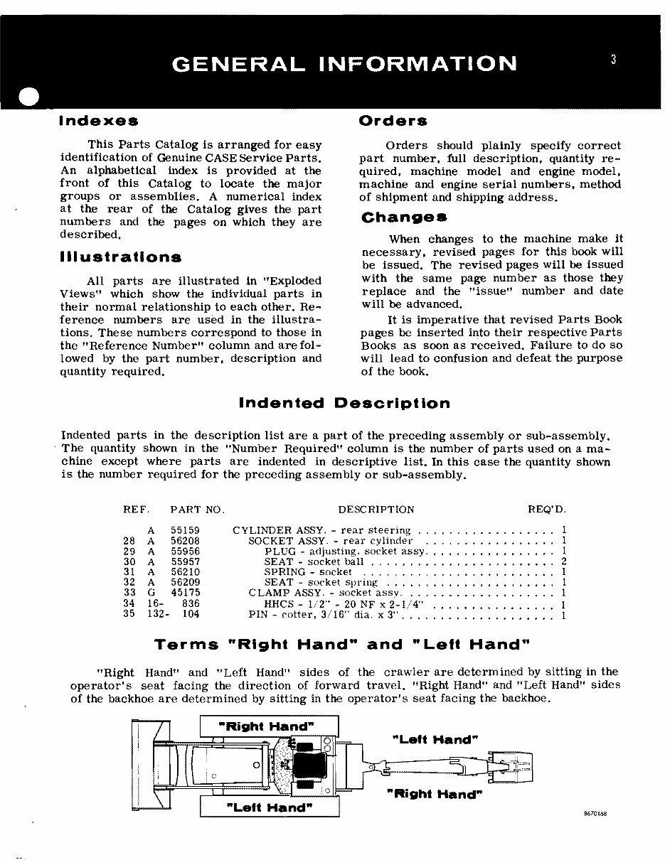CASE 33 BACKHOE Parts Manual preview img 5
