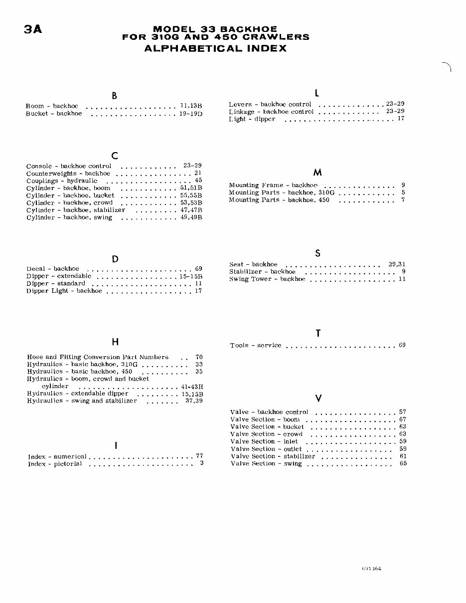 CASE 33 BACKHOE Parts Manual preview img 6